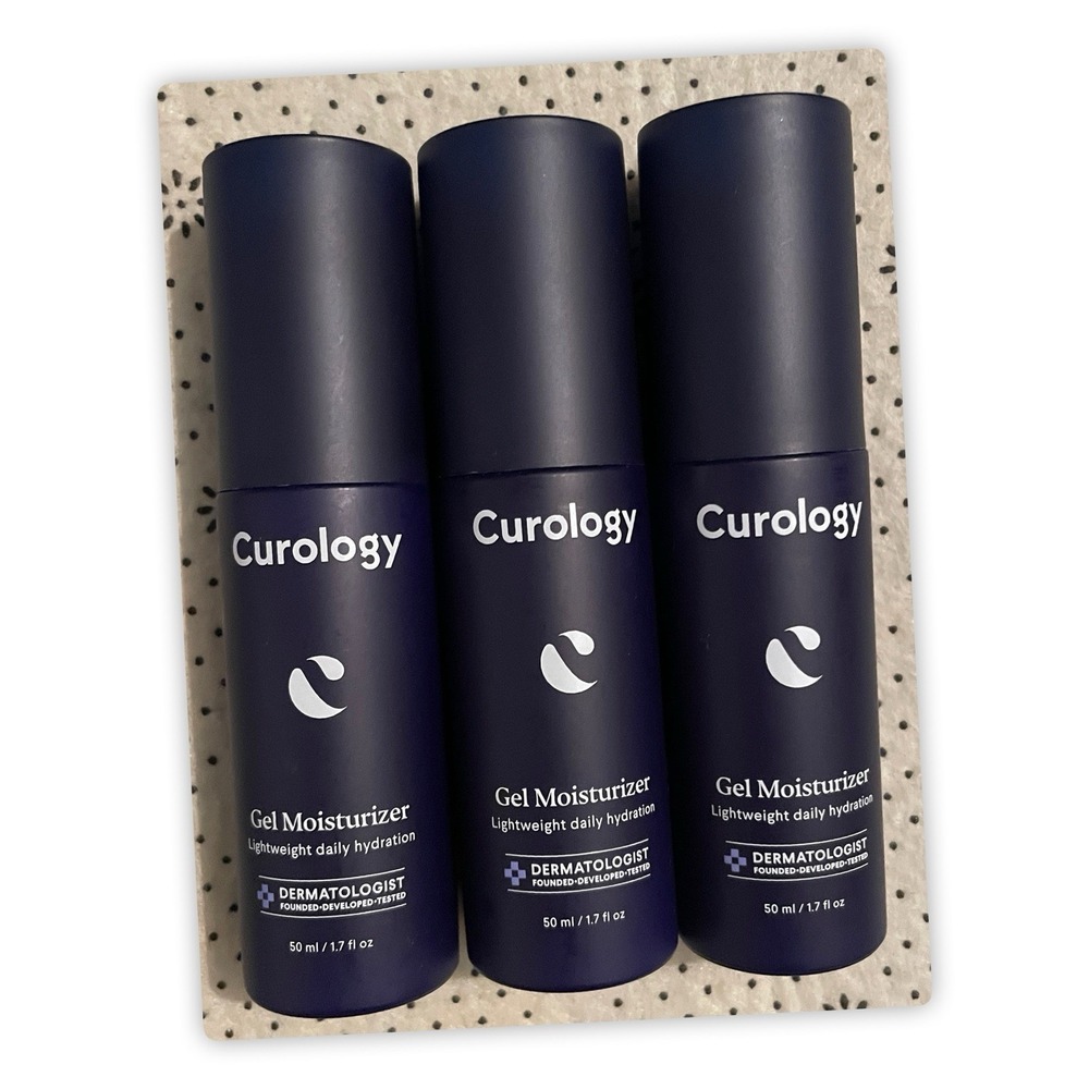 Curology Gel Moisturizer Lightweight‎ Daily Hydration, 5ml/1.7oz, Pack Of 3